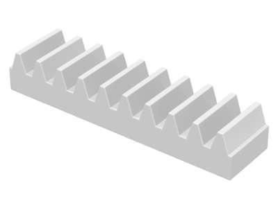 Lego Used - Technic Gear Rack 1 x 4~ [White]