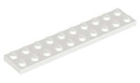 Lego (N) ~ Plate 2 x 10 ~ [White]
