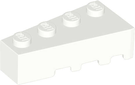 Lego (N) ~ Wedge 4 x 2 Left ~ [White]