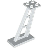 Lego (U) ~ Support 2 x 4 x 5 Stanchion Inclined 5mm Wide Posts ~ [White]