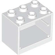 Lego (N) ~ Container Cupboard 2 x 3 x 2 - Hollow Studs ~ [White]