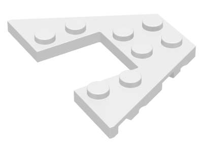 Lego (U) ~ Wedge Plate 4 x 6 ~ [White]