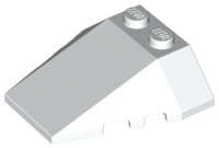 Lego (N) ~ Wedge 4 x 4 Triple with Stud Notches ~ [White]