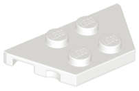 Lego (N) ~ Wedge Plate 2 x 4 ~ [White]