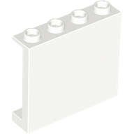 Lego (U) ~ Panel 1 x 4 x 3 with Side Supports - Hollow Studs ~ [White]