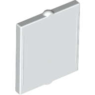 Lego (N) ~ Glass for Window 1 x 2 x 2 Flat Front ~ [White]