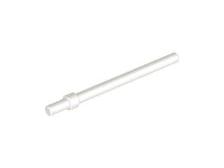 Lego (N) ~ Bar 6L with Stop Ring ~ [White]