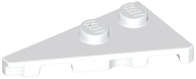 Lego (N) ~ Wedge Plate 4 x 2 Left Pointed ~ [White]