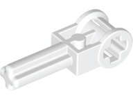 Lego Used - Technic Axle 2L with Reverser Handle Axle Connector~ [White]