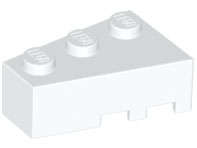 Lego (N) ~ Wedge 3 x 2 Left ~ [White]