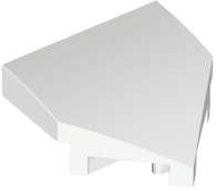 Lego (N) ~ Wedge 2 x 2 x 2/3 Pointed ~ [White]