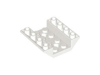 Lego (N) ~ Slope Inverted 45 4 x 4 Double with 2 Holes ~ [White]