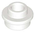 Lego (N) ~ Plate Round 1 x 1 with Open Stud ~ [White]