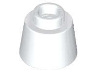 Lego (N) ~ Cone 1 1/6 x 1 1/6 x 2/3 (Fez) ~ [White]