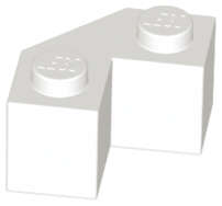 Lego (N) ~ Brick Modified Facet 2 x 2 ~ [White]