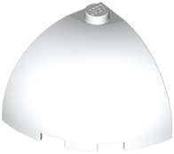 Lego (N) ~ Brick Round Corner 3 x 3 x 2 Dome Top ~ [White]