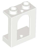 Lego (N) ~ Window 1 x 2 x 2 Castle ~ [White]