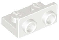 Lego (N) ~ Bracket 1 x 2 - 1 x 2 Inverted ~ [White]