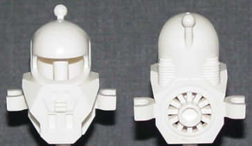 Lego (U) ~ Minifigure Headgear Helmet Underwater with Antenna and Clips ~ [White]