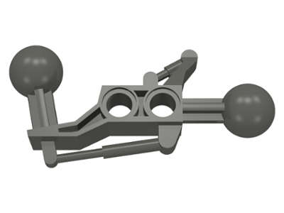 Lego Used - Technic Ball Joint 2 x 7 with 2 Ball Joint~ [Dark Gray]