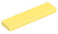 Lego (N) ~ Tile 1 x 4 ~ [Bright Light Yellow]