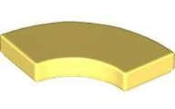 Lego (N) ~ Tile Round Corner 2 x 2 Macaroni ~ [Bright Light Yellow]