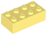 Lego (N) ~ Brick 2 x 4 ~ [Bright Light Yellow]
