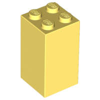 Lego (N) ~ Brick 2 x 2 x 3 ~ [Bright Light Yellow]