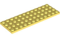 Lego NEW - Plate 4 x 12~ [Bright Light Yellow]