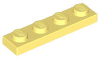 Lego (N) ~ Plate 1 x 4 ~ [Bright Light Yellow]