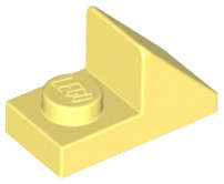 Lego (N) ~ Slope 45 2 x 1 with 2/3 Cutout ~ [Bright Light Yellow]