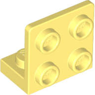 Lego (N) ~ Bracket 1 x 2 - 2 x 2 Inverted ~ [Bright Light Yellow]