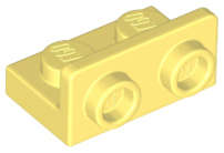 Lego (N) ~ Bracket 1 x 2 - 1 x 2 Inverted ~ [Bright Light Yellow]