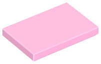 Lego (N) ~ Tile 2 x 3 ~ [Bright Pink]