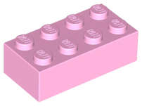 Lego (N) ~ Brick 2 x 4 ~ [Bright Pink]