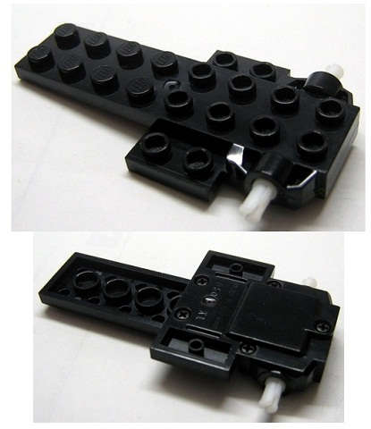 Lego (U) ~ Pullback Motor 8 x 4 x 2/3 ~ [Black]
