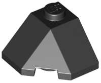 Lego (U) ~ Wedge 2 x 2 (Slope 45 Corner) ~ [Black]