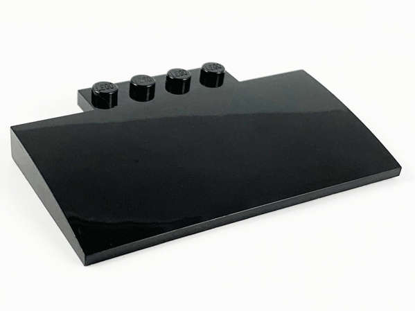 Lego NEW - Slope Curved 5 x 8 x 2/3 with 4 Studs~ [Black]