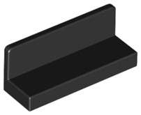 Lego (N) ~ Panel 1 x 3 x 1 ~ [Black]