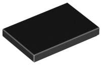 Lego (N) ~ Tile 2 x 3 ~ [Black]