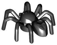 Lego (N) ~ Spider with Elongated Abdomen ~ [Black]