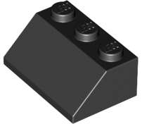 Lego (U) ~ Slope 45 2 x 3 ~ [Black]