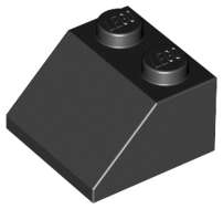 Lego (U) ~ Slope 45 2 x 2 ~ [Black]