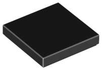 Lego (N) ~ Tile 2 x 2 ~ [Black]