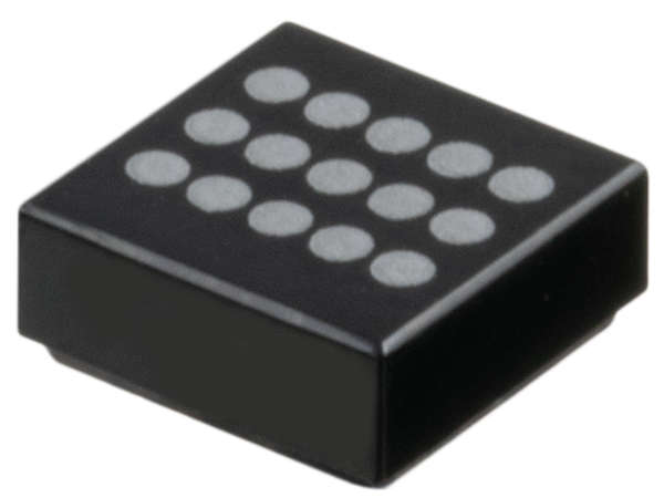 Lego (N) ~ Tile 1 x 1 with 15 Silver Dots Pattern ~ [Black]