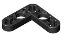 Lego NEW - Technic Liftarm Modified Bent Thin L-Shape 3 x 3~ [Black]