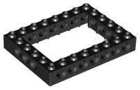 Lego NEW - Technic Brick 6 x 8 Open Center~ [Black]