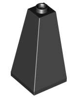 Lego (U) ~ Slope 75 2 x 2 x 3 Double Convex ~ [Black]