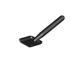 Lego (N) ~ Minifigure Utensil Shovel / Spade - Handle with Round End ~ [Black]