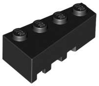 Lego (U) ~ Wedge 4 x 2 Right ~ [Black]